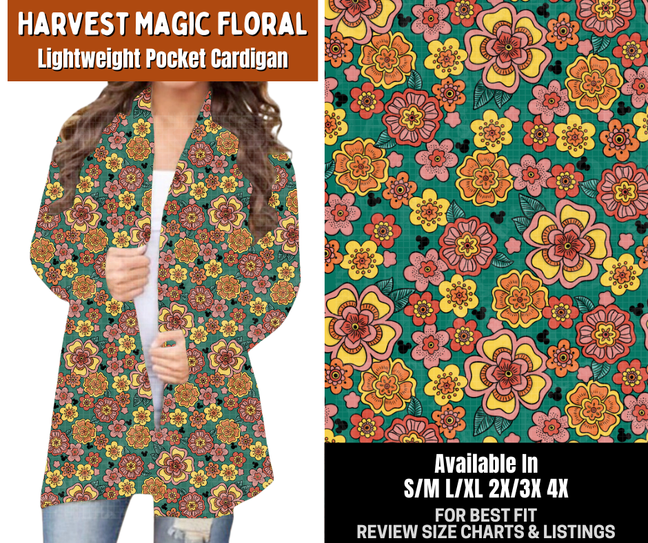 Preorder! Closes 7/13. ETA Oct. Harvest Magic Floral Cardigan