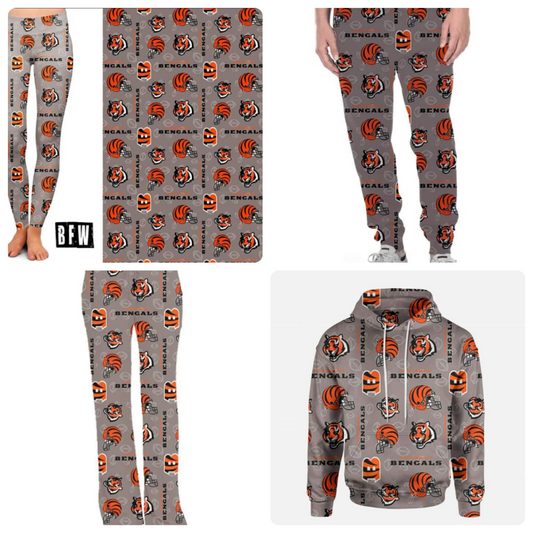 Cincinnati legging, lounge pants, joggers and zip up hoodies preorder#0820