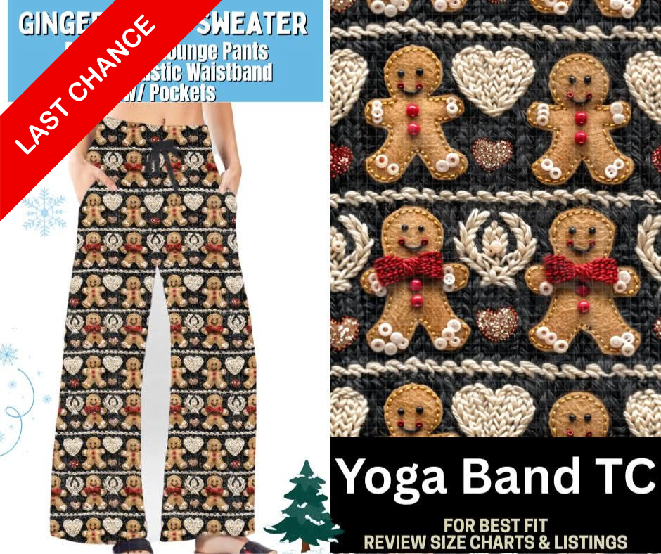 Gingerbread Sweater Fleece Lounge Pants