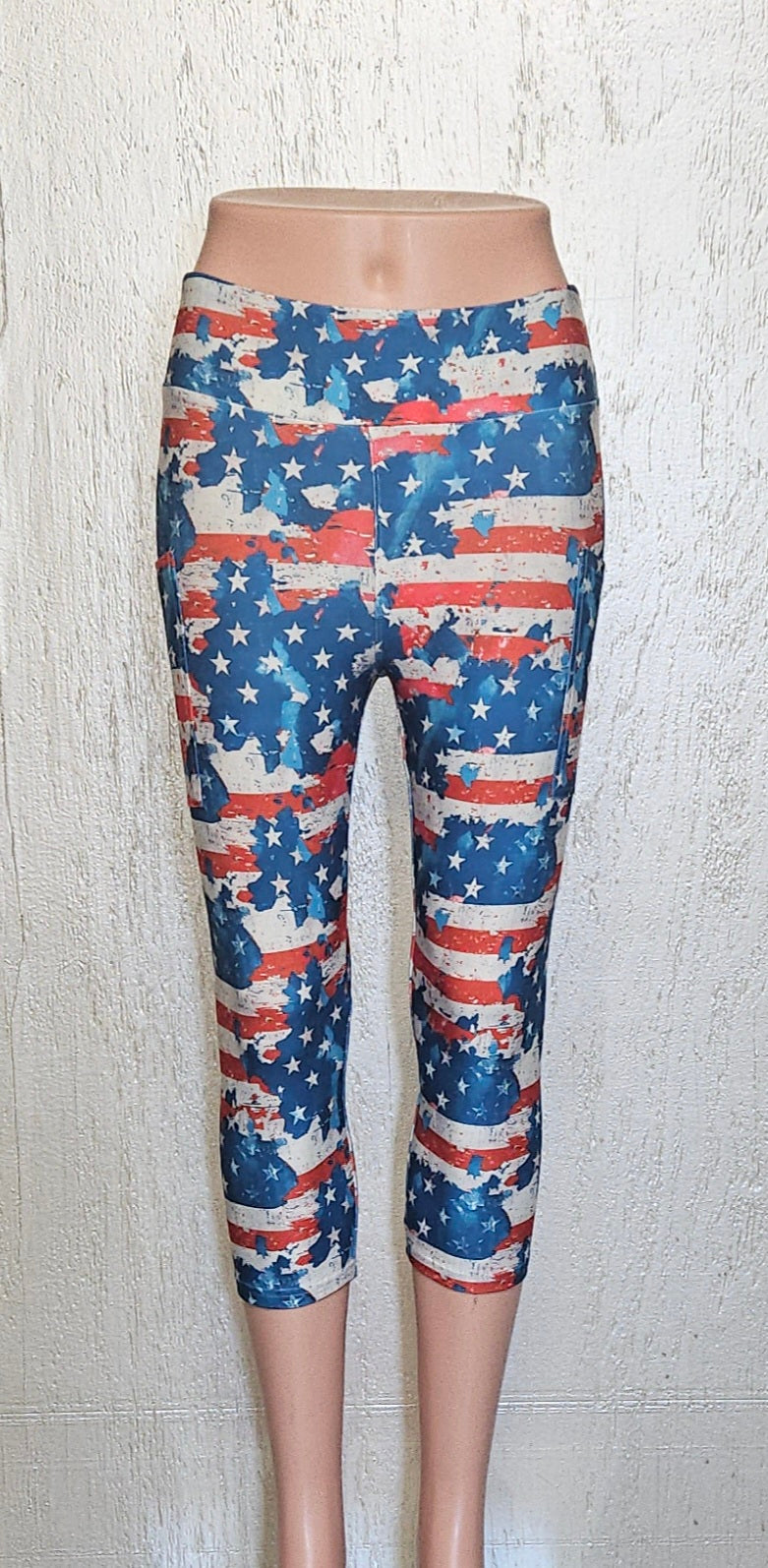 July 4th Camo leggings and capris with pockets