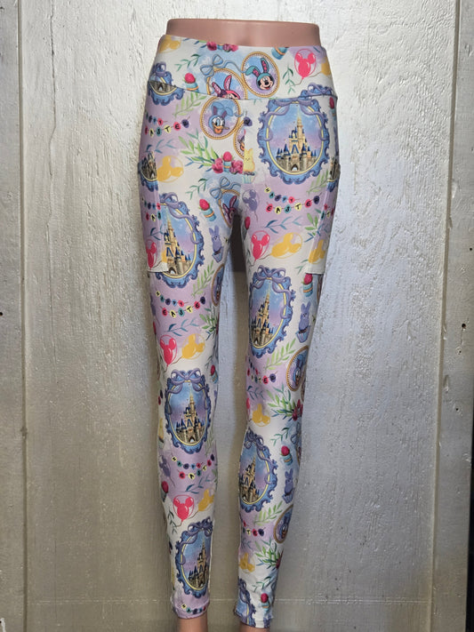 Happy Easter leggings and capris with pockets