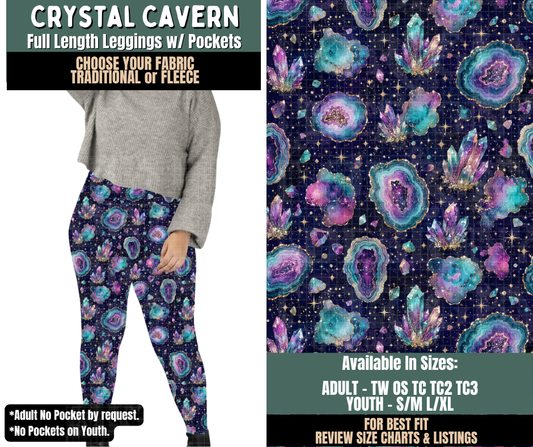 Preorder! Closes 9/17. ETA Dec. Crystal Cavern Leggings Choose Fleece or Traditional