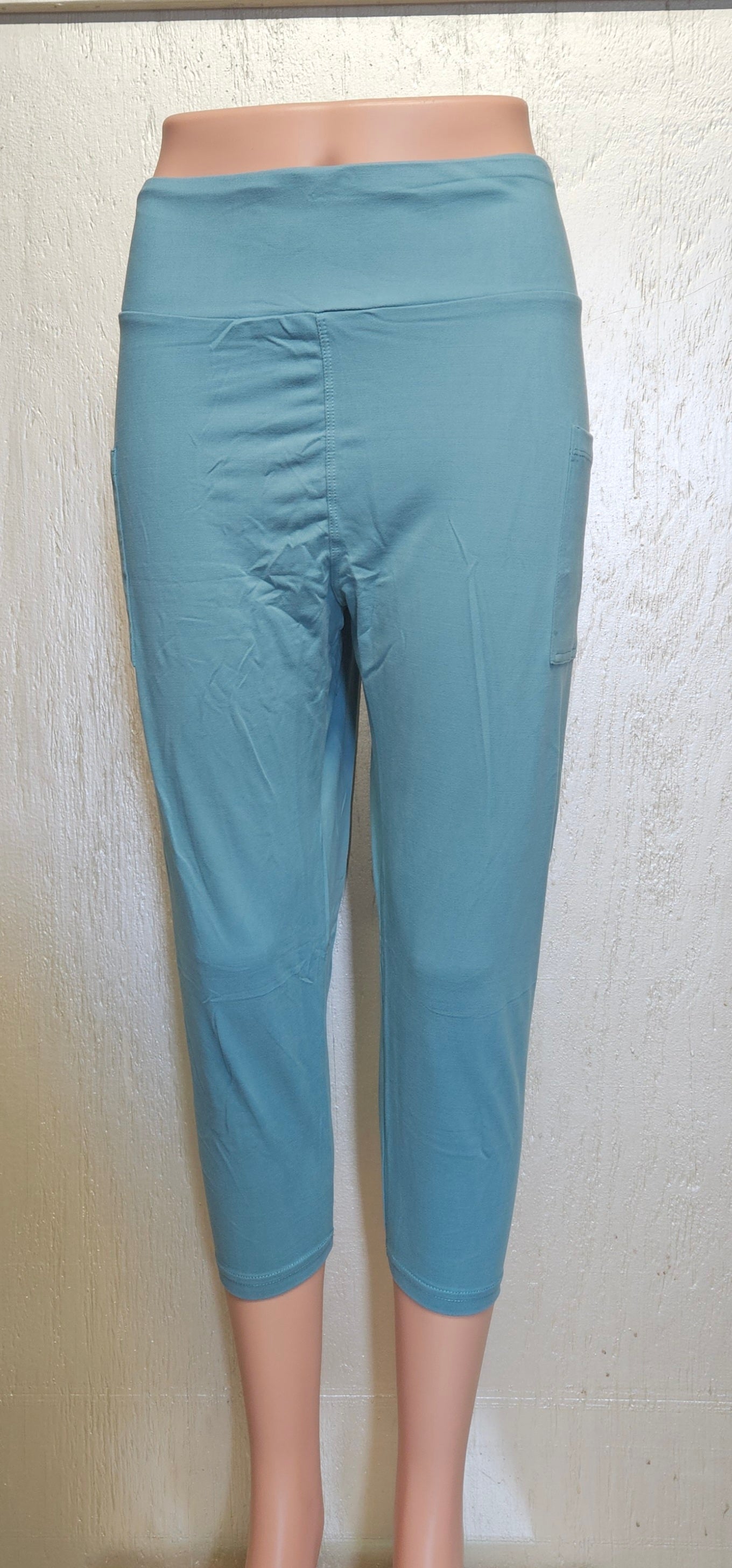 Sea Blue Capris and Shorts with pockets