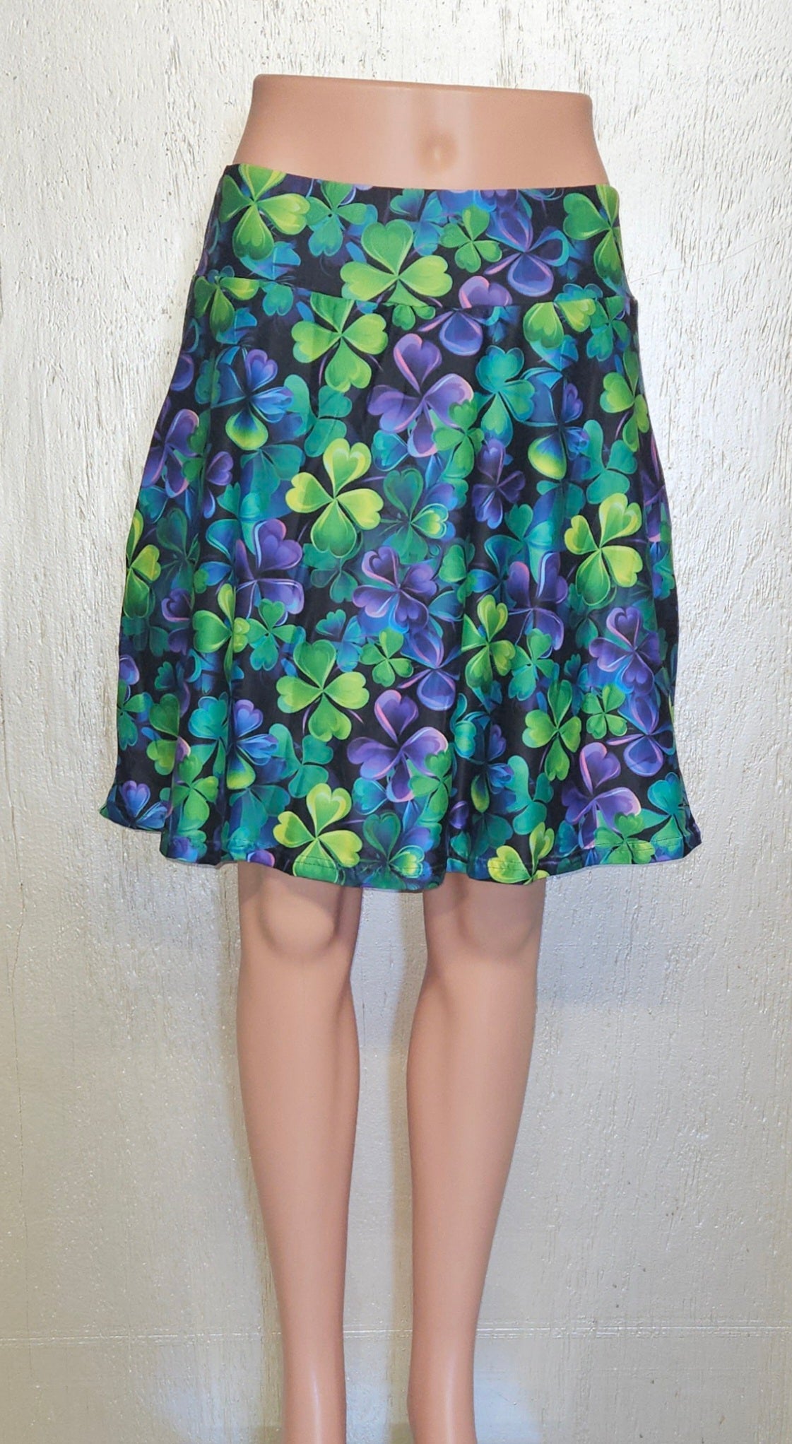 Dark Neon Shamrock skort