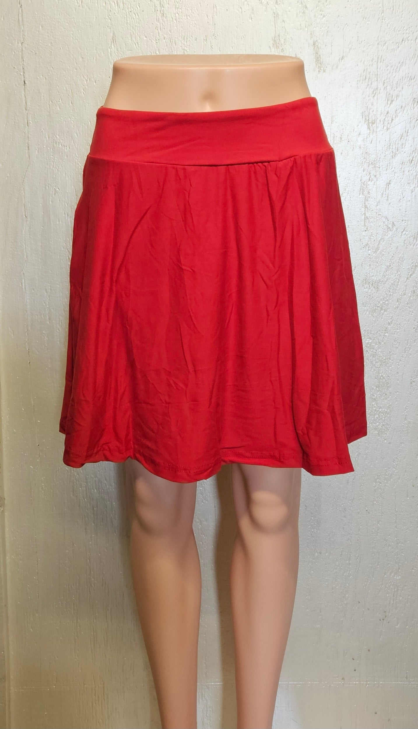 Red skorts