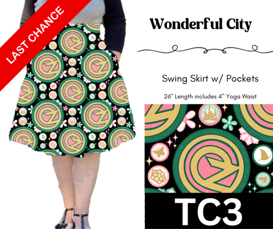 Wonderful City Swing Skirt