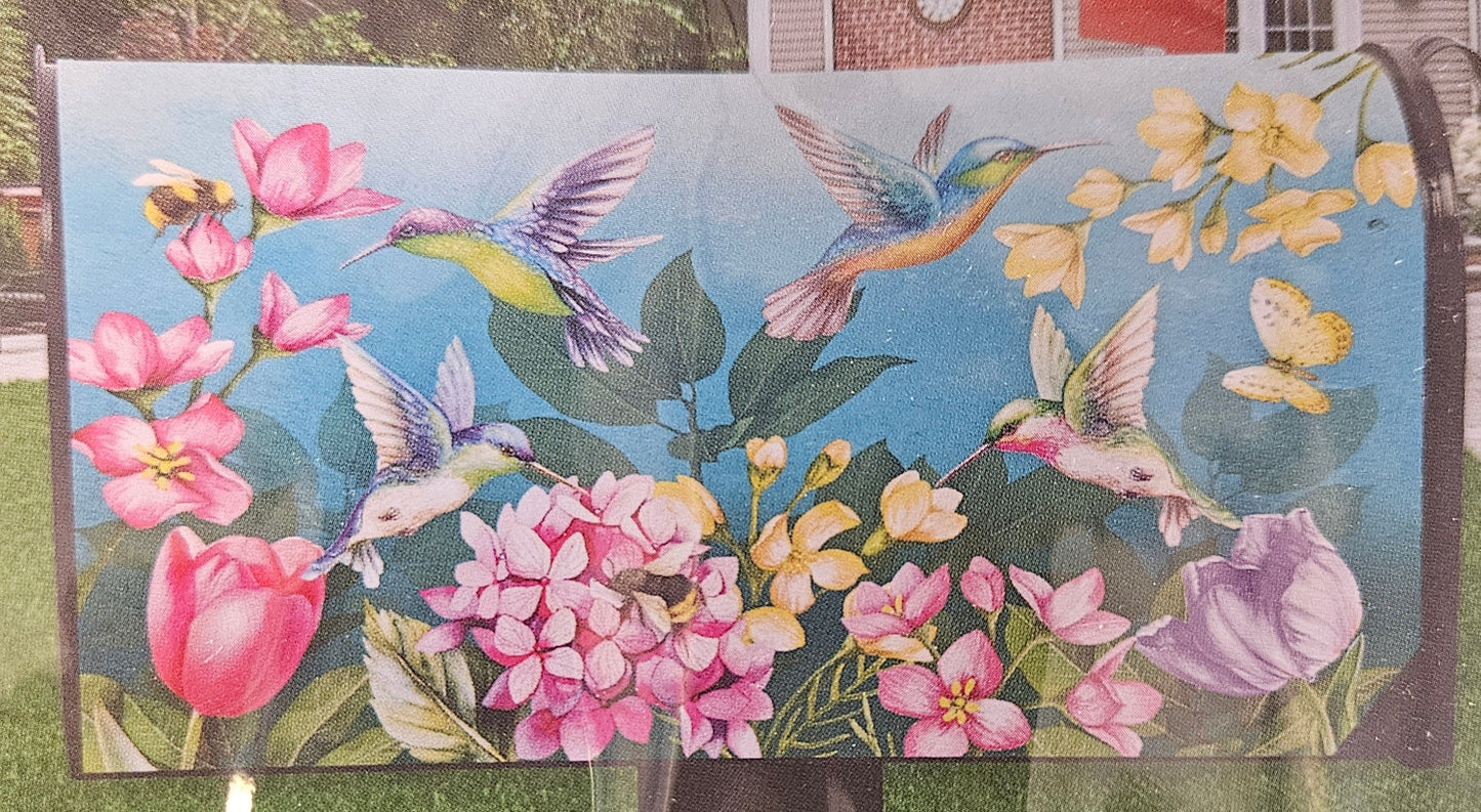Hummingbirds mailbox cover