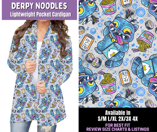 Preorder! Closes 12/18. ETA March. Derpy Noodles Pocket Cardigan