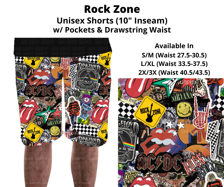 Preorder! Closes 11/27. ETA Feb. Rock Zone Unisex Shorts