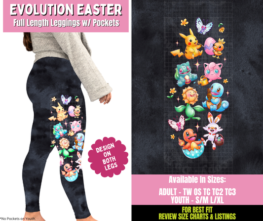 Preorder! Closes 1/21. ETA April. Evolution Easter Full Length Leggings w/ Side Leg Designs