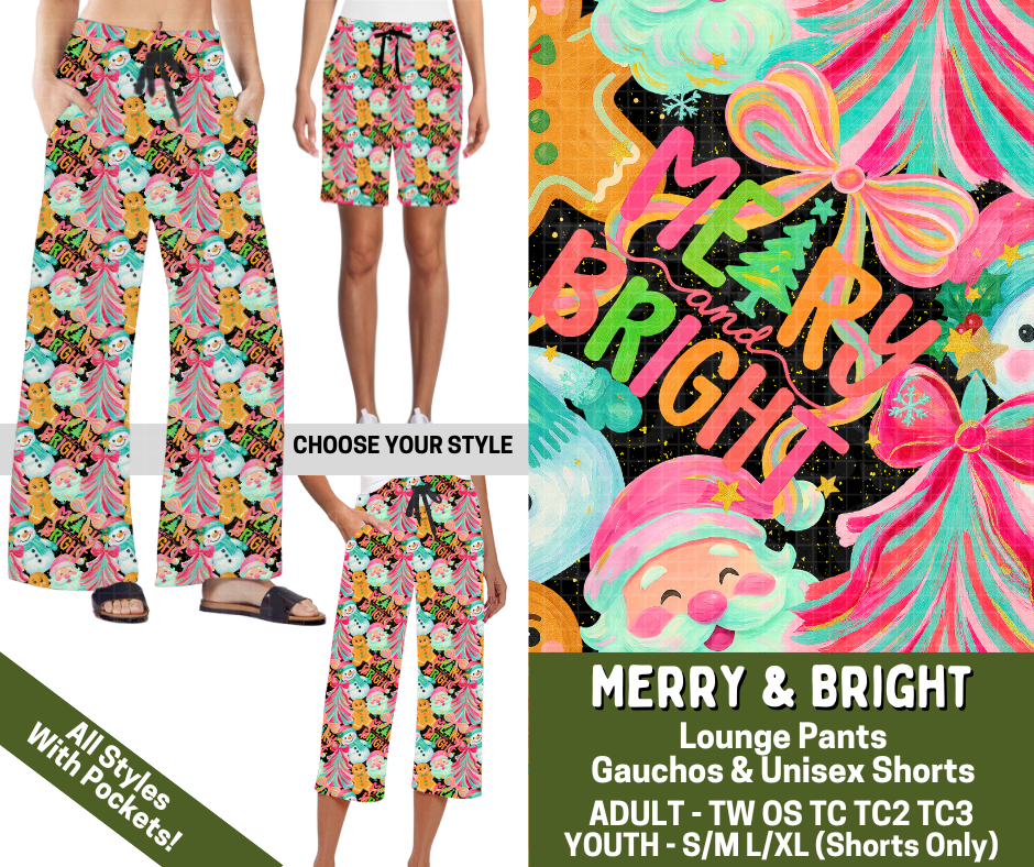 Preorder! Closes 7/15. ETA Nov. Merry & Bright Combo Lounge Lengths