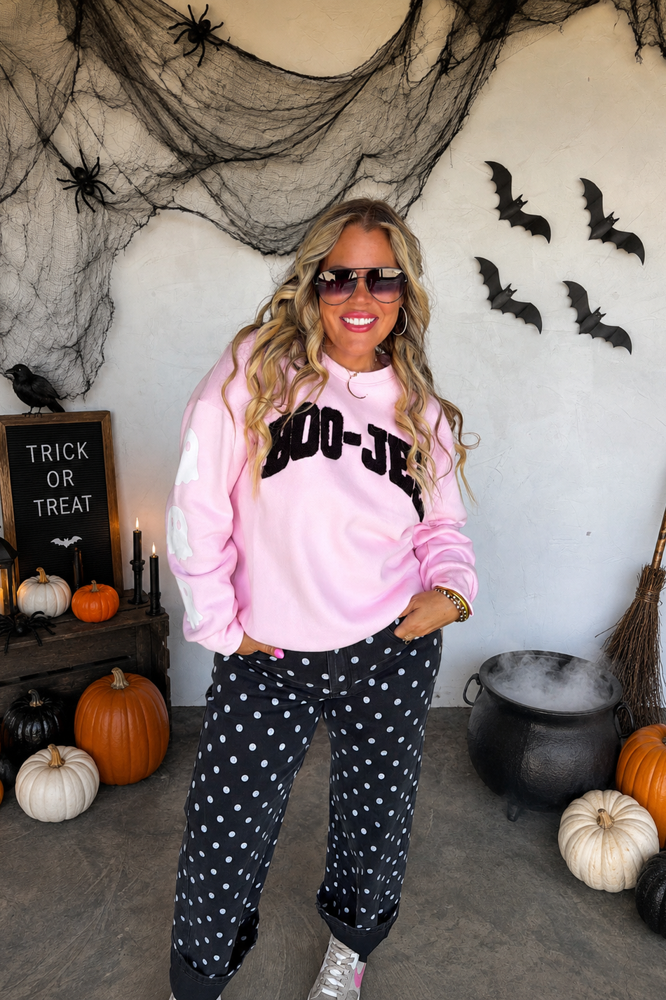 PREORDER- HOCUS POCUS DOT JEANS due 7/1