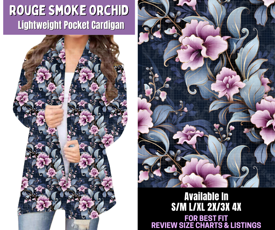 Preorder! Closes 12/18. ETA March. Rouge Smoke Orchid Pocket Cardigan