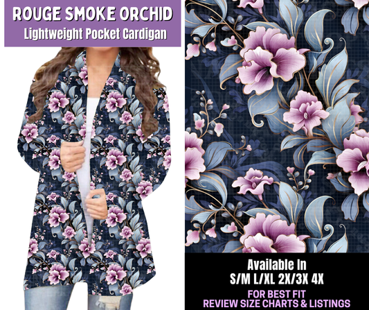 Preorder! Closes 12/18. ETA March. Rouge Smoke Orchid Pocket Cardigan