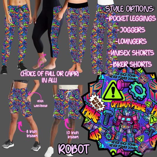 ROBOT-6 STYLES OF BOTTOMS-PREORDER CLOSING 3/10