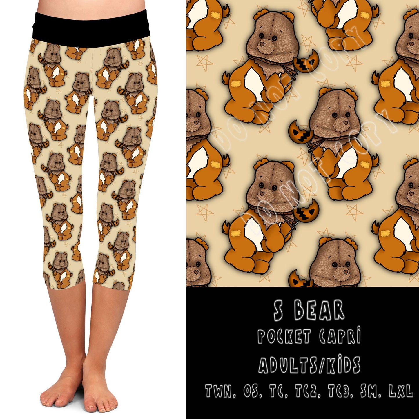 BEARY SCARY RUN- S BEAR-LEGGINGS/CAPRI/JOGGER/JOGGER CAPRI-