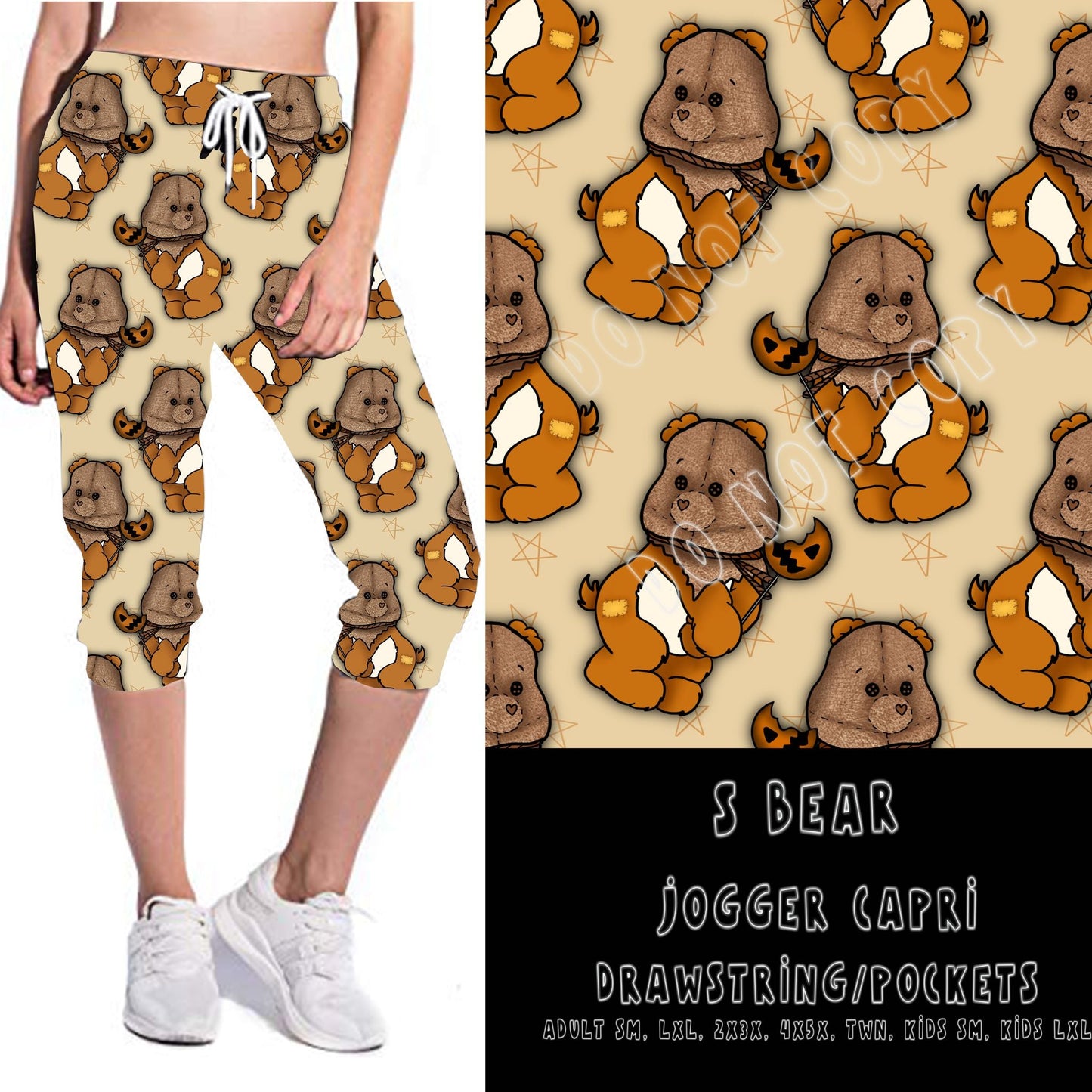 BEARY SCARY RUN- S BEAR-LEGGINGS/CAPRI/JOGGER/JOGGER CAPRI-