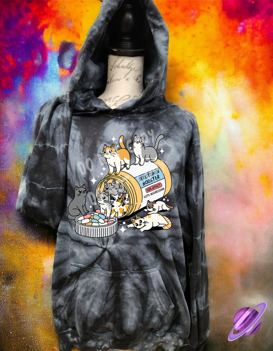 SEROTONIN CATS-TIE DYE HOODIE-PREORDER CLOSING 1/26