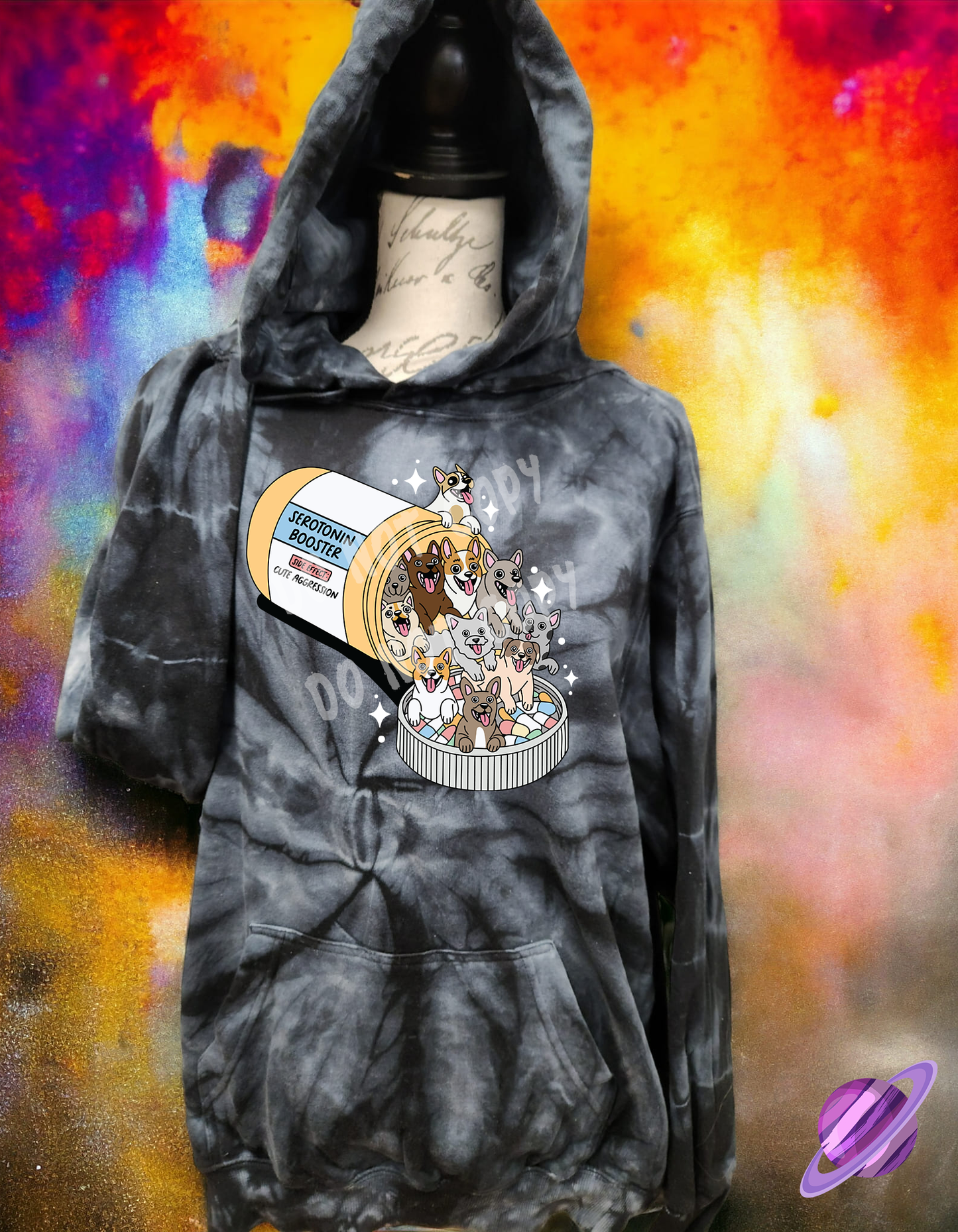 SEROTONIN DOGS-TIE DYE HOODIE-PREORDER CLOSING 1/26