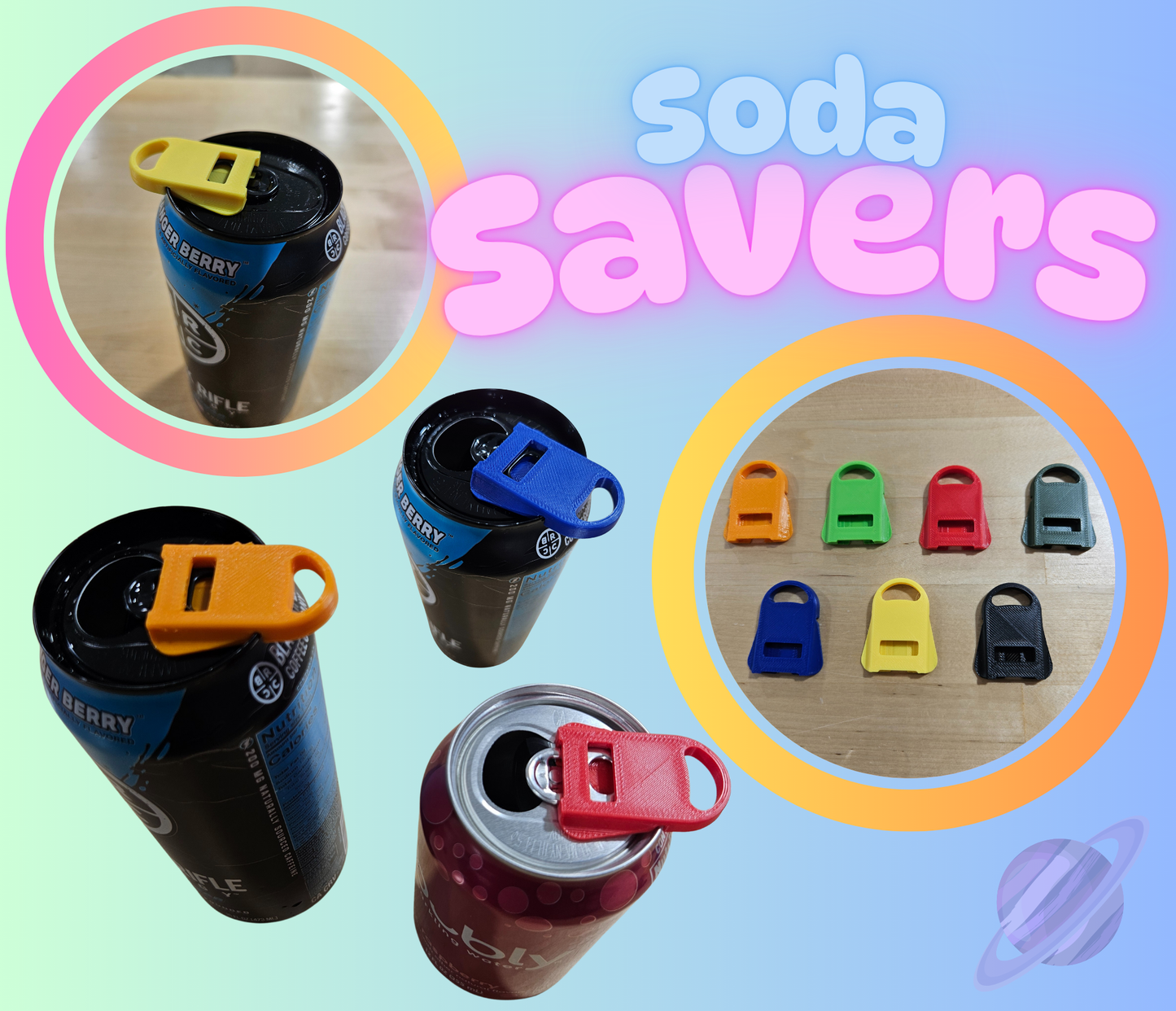 SODA CAN SAVER DRINK OPENERS