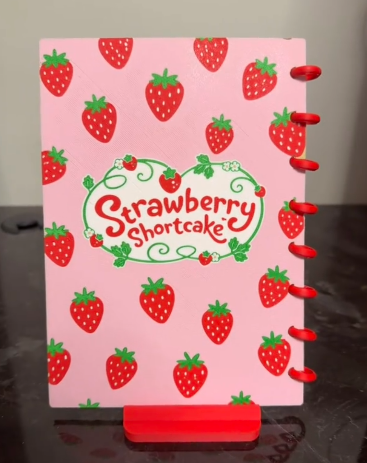 STRAWBERRY SC- 3D PRINTED REFILLABLE NOTEBOOK!