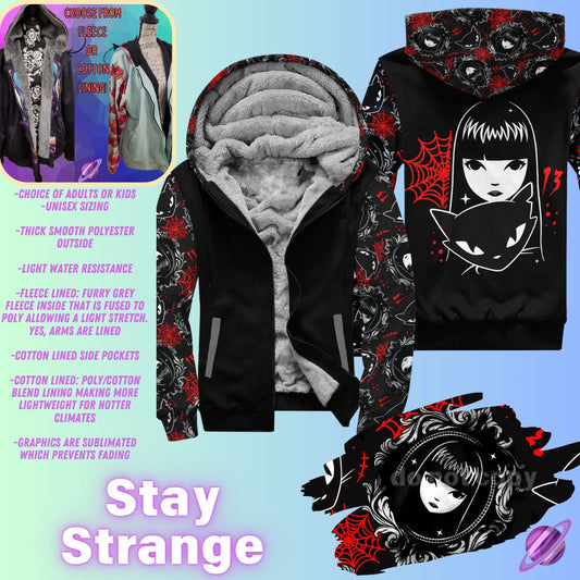 JACKET RUN 14-STAY STRANGE-FLEECE OR COTTON LINER-PREORDER CLOSING 12/16