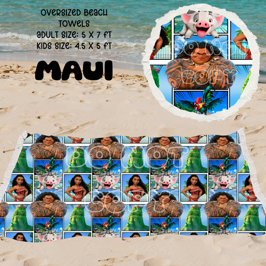 Maui-OVERSIZED BEACH TOWEL 6-PREORDER CLOSING 3/20