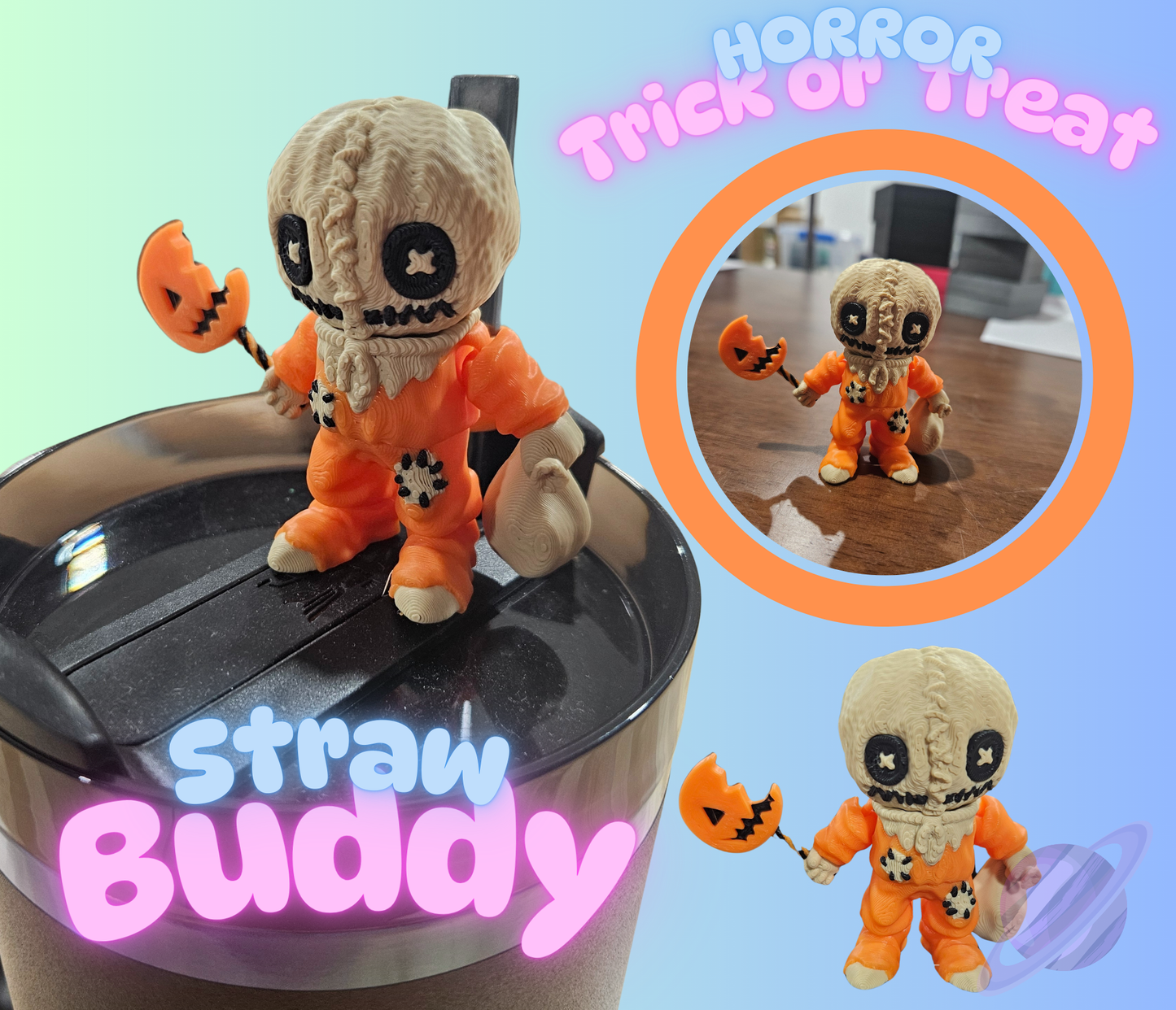 TRICK OR TREAT STRAW BUDDY
