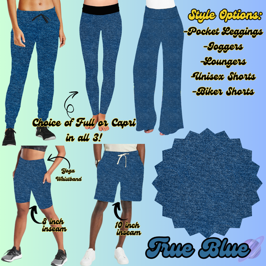 COLORFUL DENIM RERUN-TRUE BLUE-BOTTOMS 5 STYLES-PREORDER CLOSING 3/22