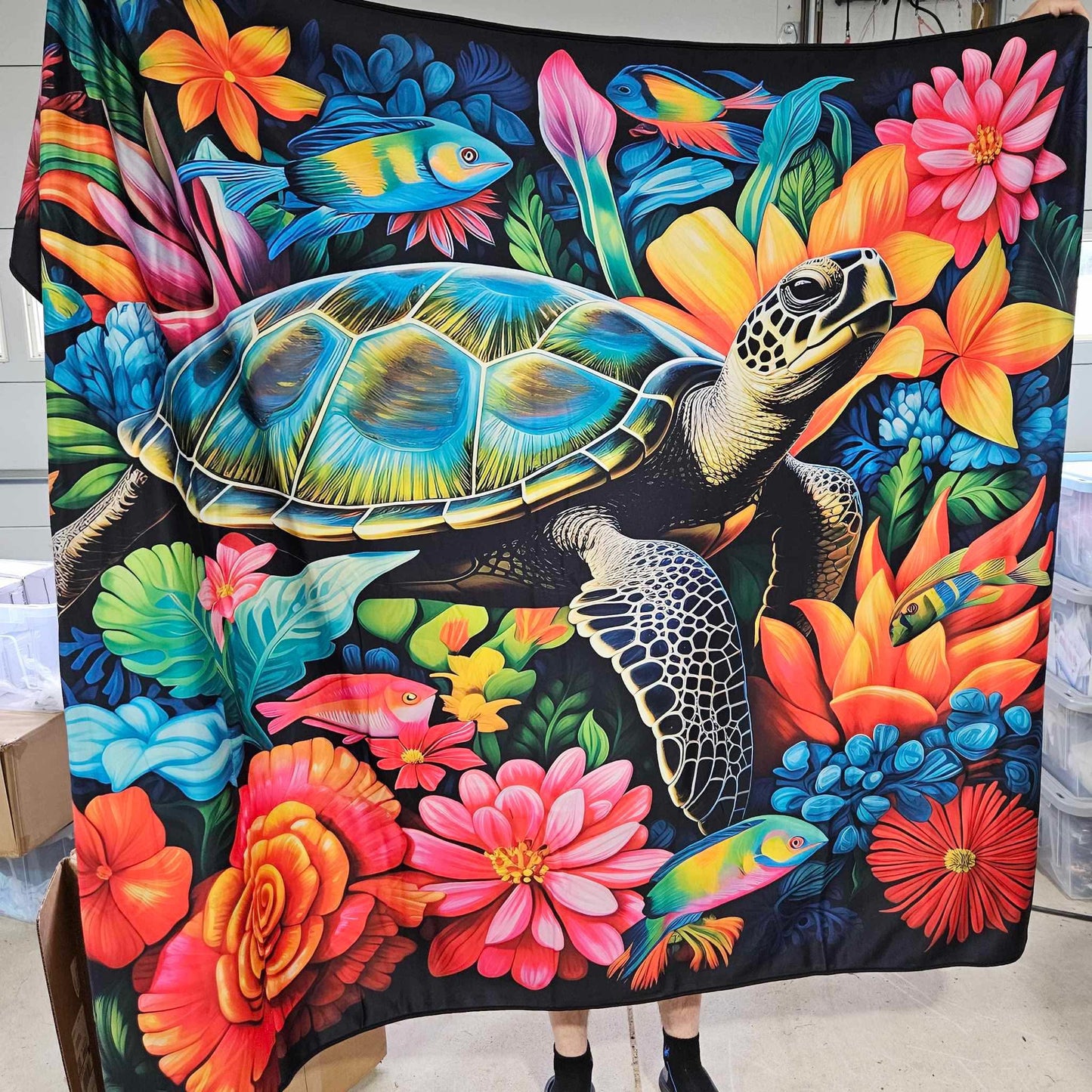 SKULLS- SOFT BLACK FLEECE THROW 13-PREORDER CLOSING 1/14