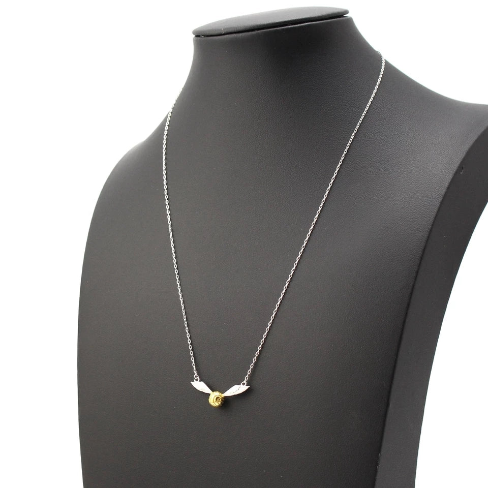 Golden Snitch wizard .925 Sterling Necklace