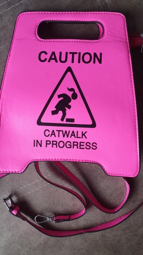 Caution Sign Style Purse