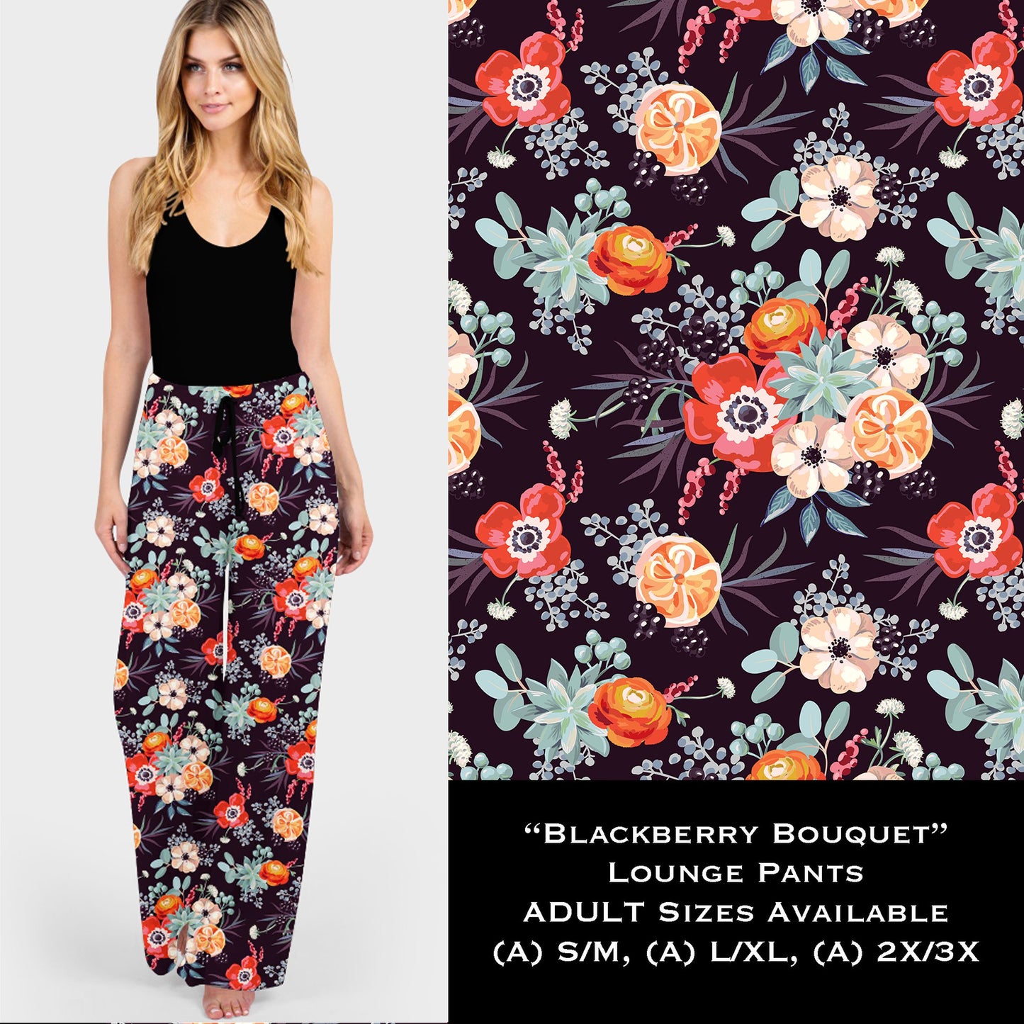 Blackberry Bouquet - Lounge Pants