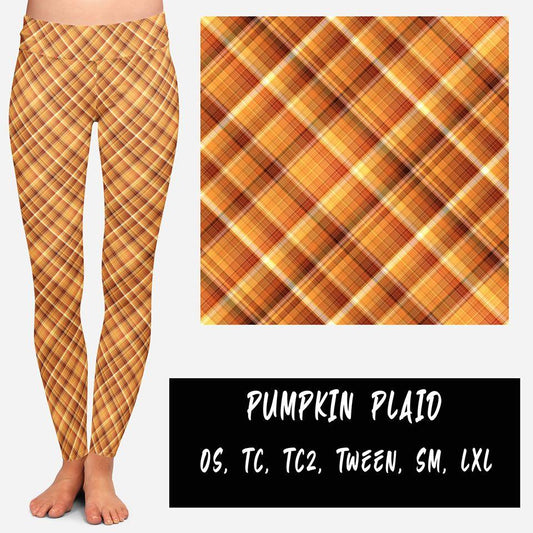 PUMPKIN PLAID LEGGINGS/JOGGER