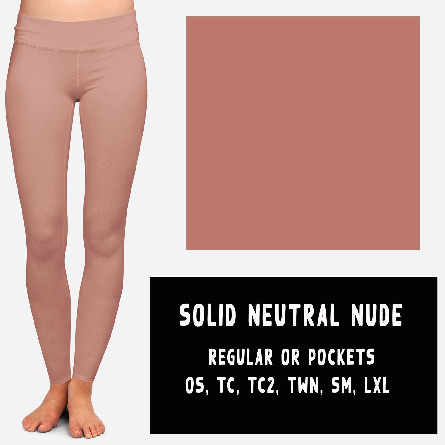 SOLID NEUTRAL NUDE LEGGING