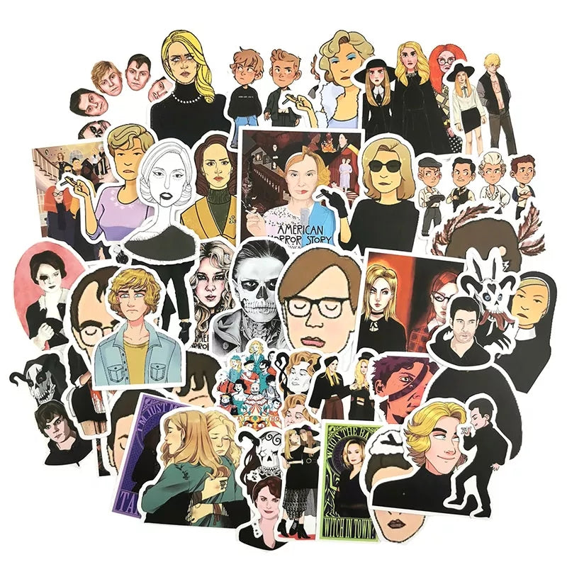 Set of 50 piece Horror Story Stickers