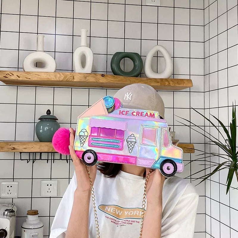 Ice cream truck or taxi handbag