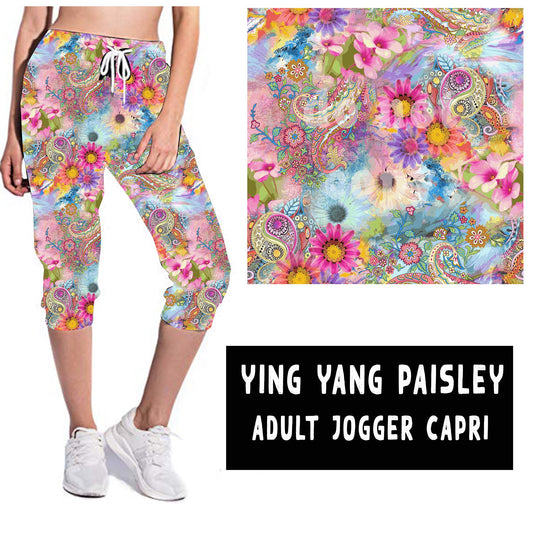 YING YANG PAISLEY-JOGGER CAPRI RUN