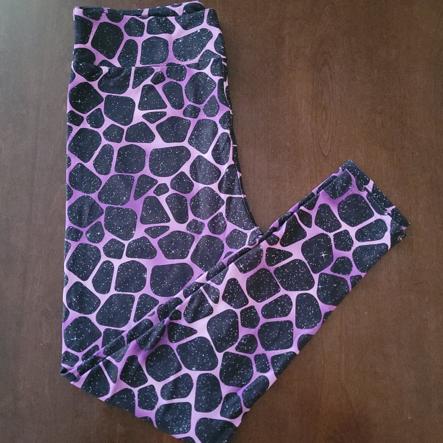 Purple Cheetah plus size legging