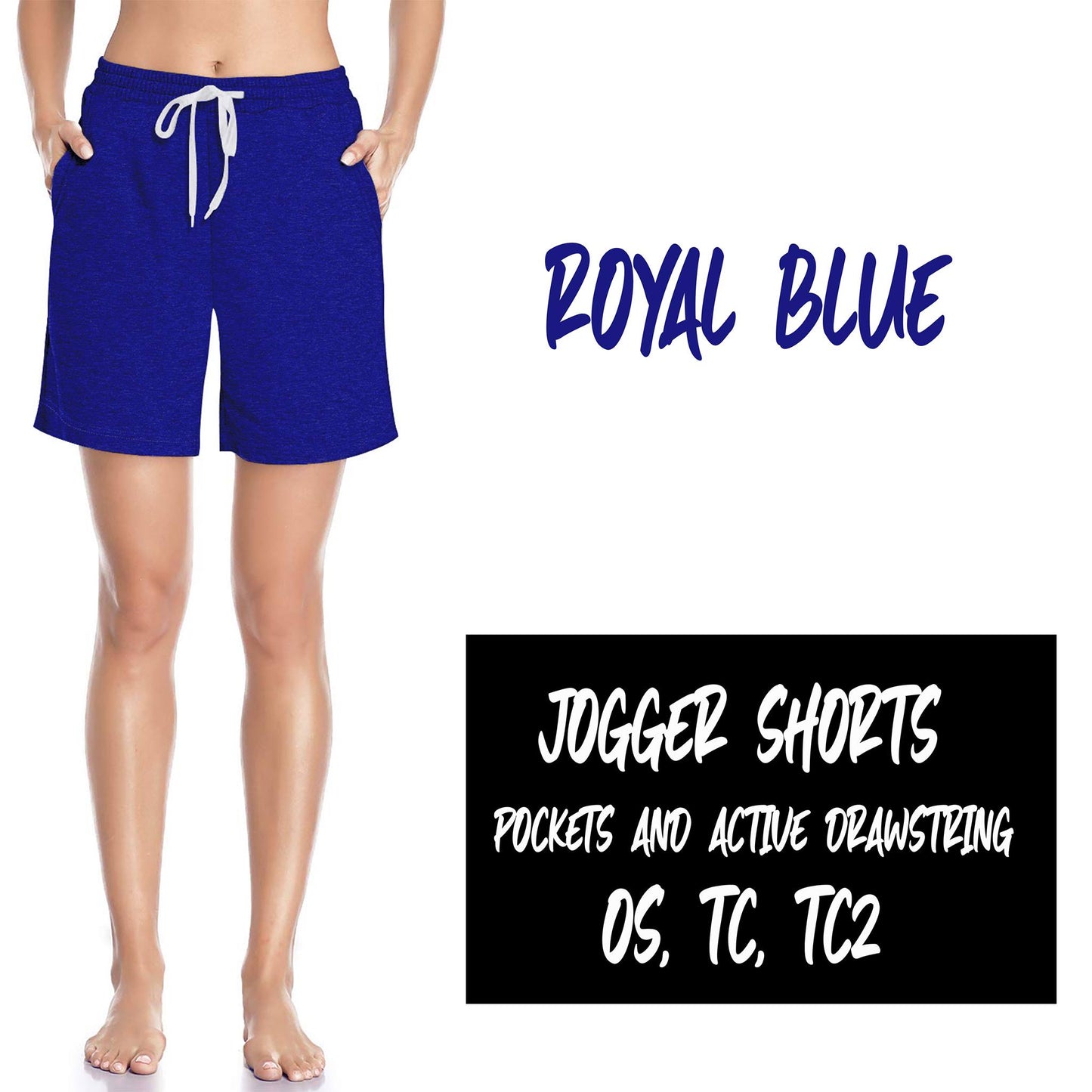 SOLID JOGGER SHORTS (VARIETY OF COLORS AVAILABLE)