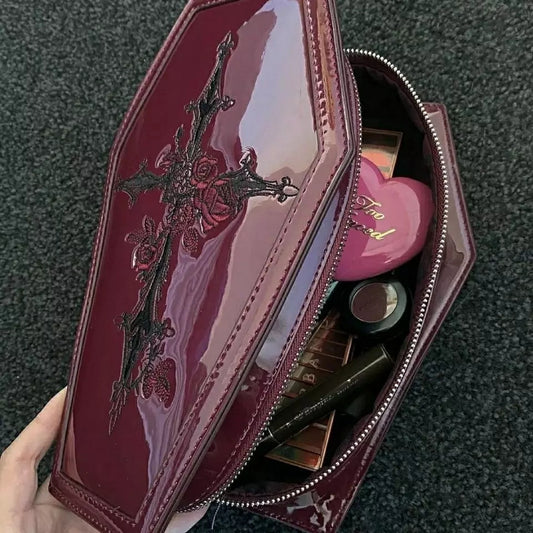 Coffin handbag purse
