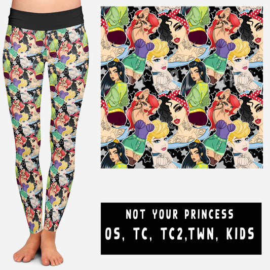 OUTFIT RUN 2- NOT YOUR PRINCESS LEGGINGS/CAPRI/JOGGERS