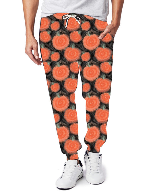 HIPPIE HALLOWEEN-TIE DYE PUMPKINS LEGGINGS JOGGERS