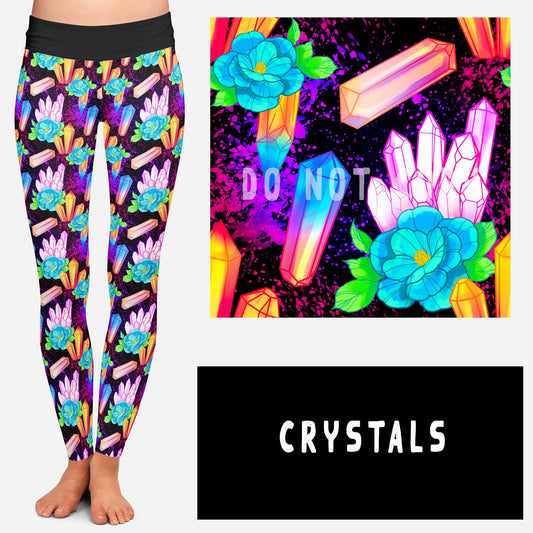 SPOOKY LF RUN- CRYSTALS POCKET LEGGINGS AND JOGGERS