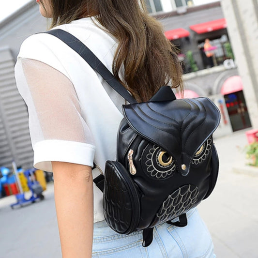 Owl PU leather Backpack bag