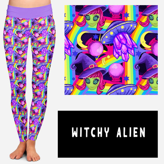 SPOOKY LF RUN- WITCHY ALIEN POCKET LEGGINGS AND JOGGERS