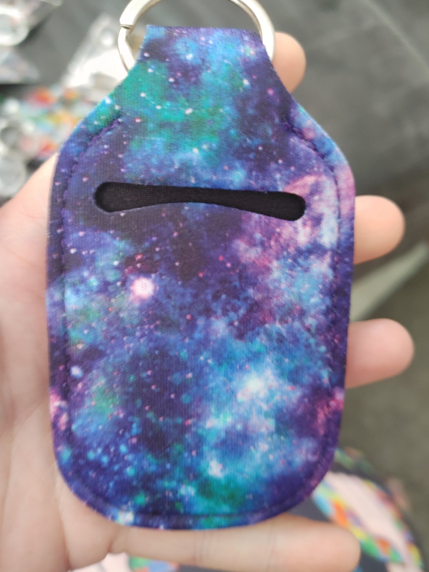 Galaxy sanitizer Keychain