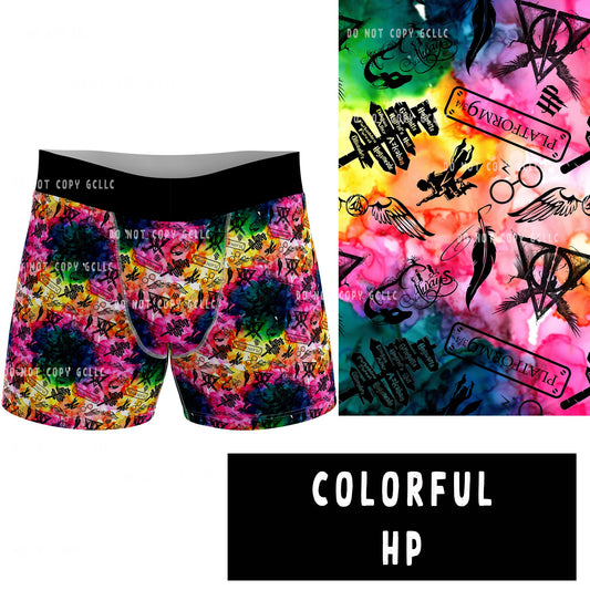 CAMI SETS/UNDERWEAR RUN- MENS BOXER BRIEF- COLORFUL HP