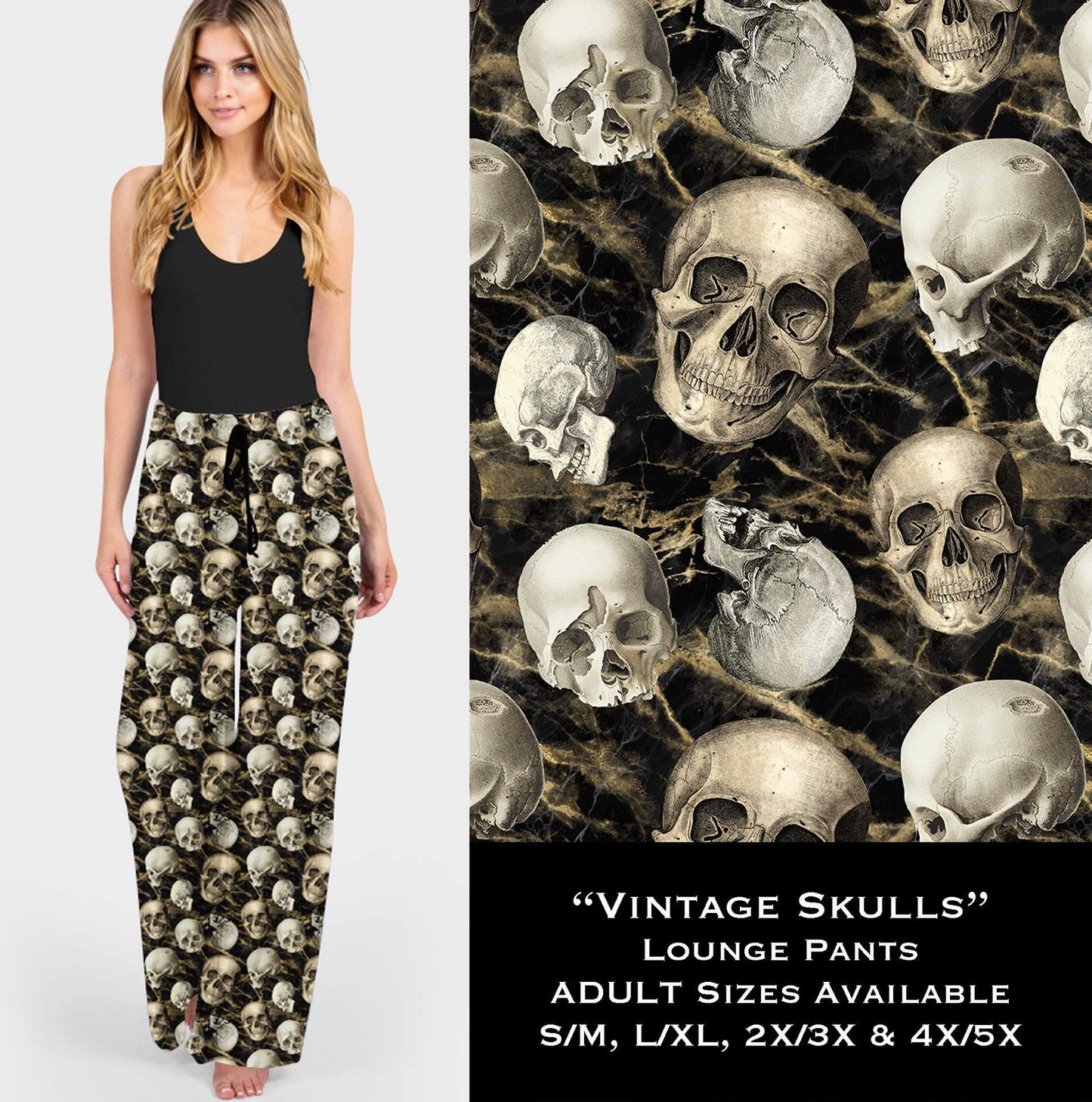 Vintage Skulls Lounge Pants