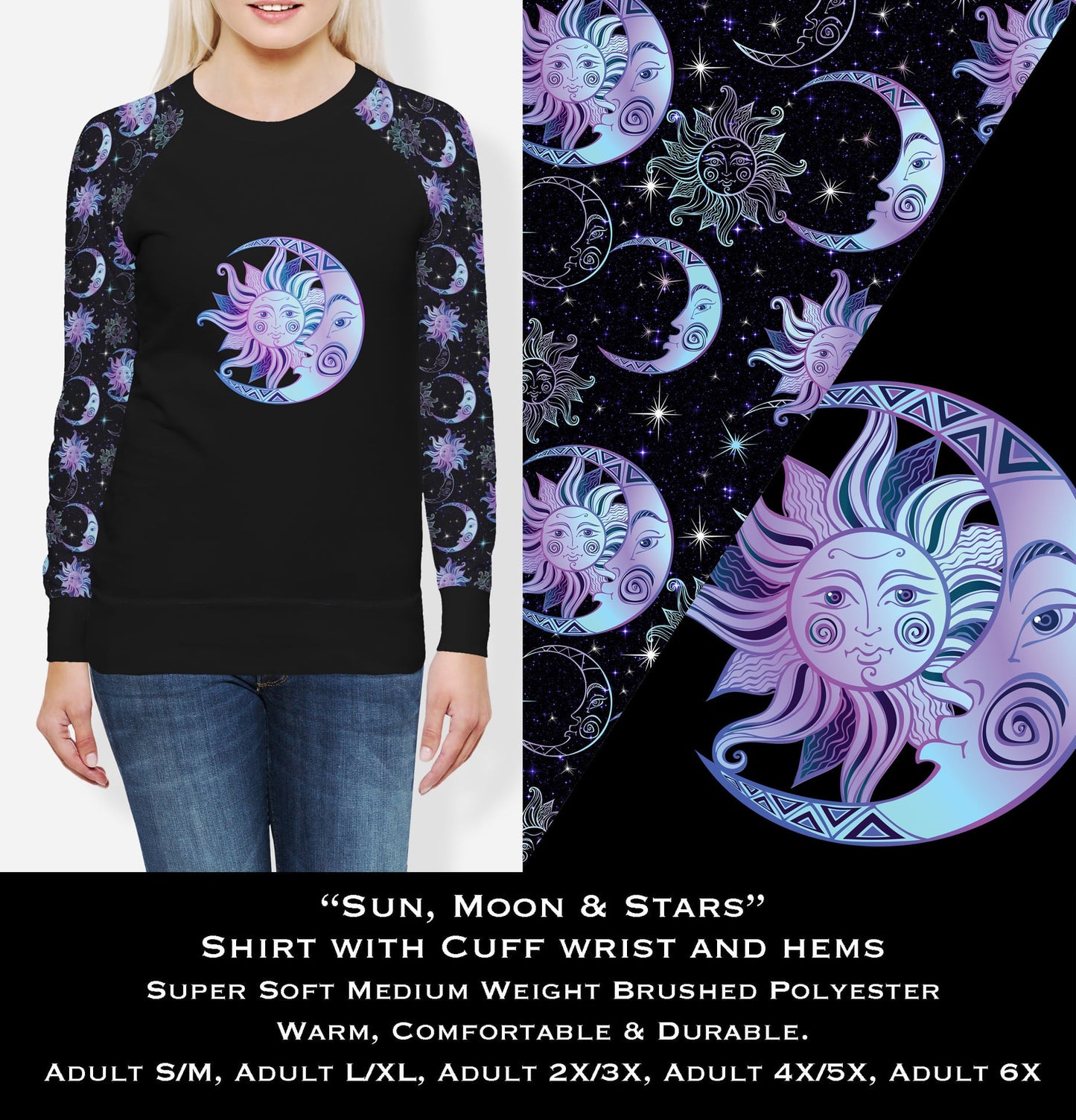 Sun, Moon & Stars Cozy Comfort Sweatshirt